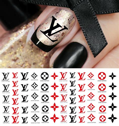 nail louis vuitton stickers|Louis Vuitton nail art decals.